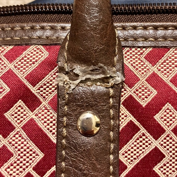 Tommy Hilfiger Tote Bag Zipper Closure - Picture 8 of 9